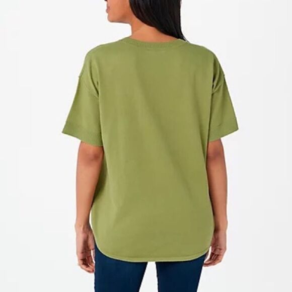 Isaac Mizrahi Live! Tulip Hem Pullover Sweater - Picture 2 of 2